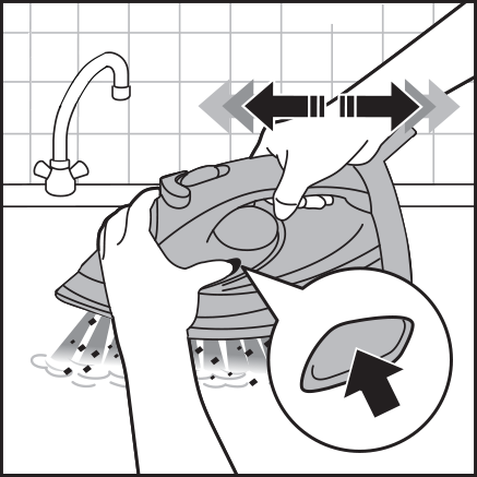 Indbygget kalkbeholder