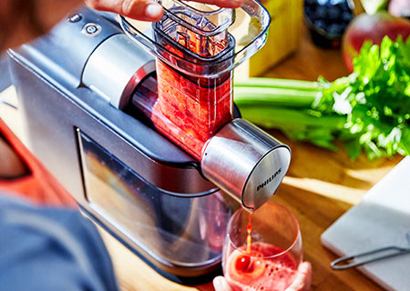 Udtr&aelig;kker op til 90 %* af frugten med MicroMasticating-teknologi