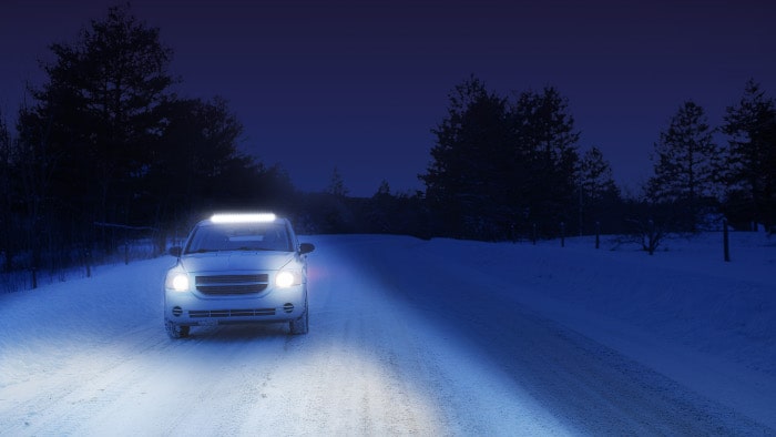 lyskilde med lysbj&aelig;lke