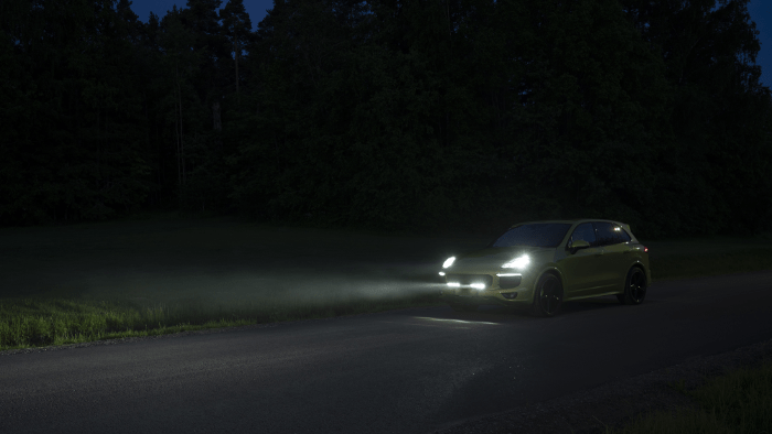 lyskilde med lysbj&aelig;lke