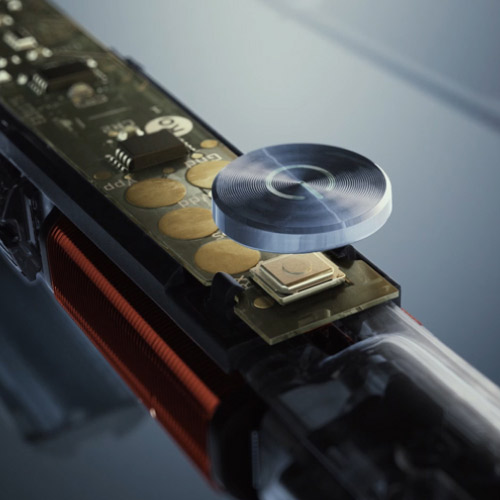 Et n&aelig;rbillede af de indre mekanismer i en maskine.