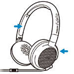 Hovedtelefoner med st&oslash;jreduktion