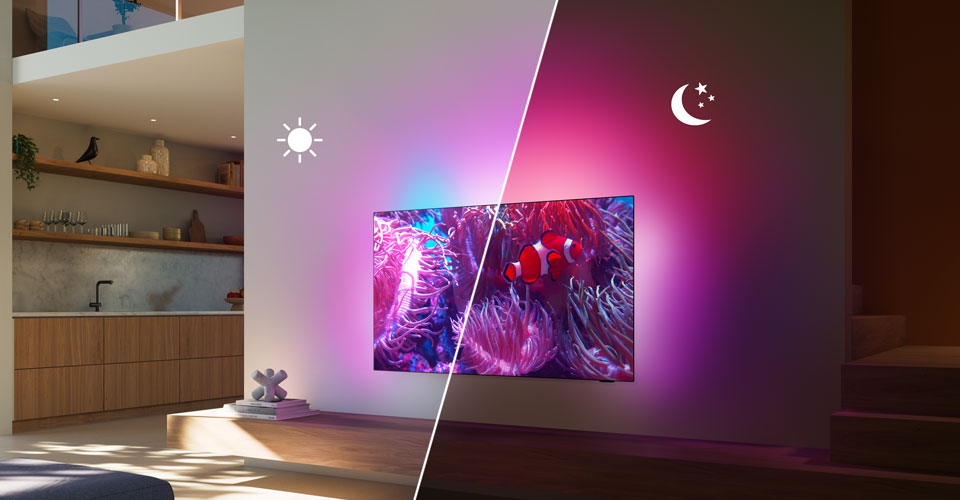 Ambient sensing af Ambiligth-tv