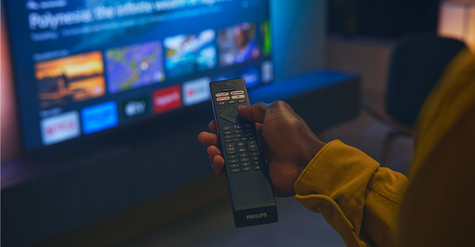 Fjernbetjening af Ambilight TV