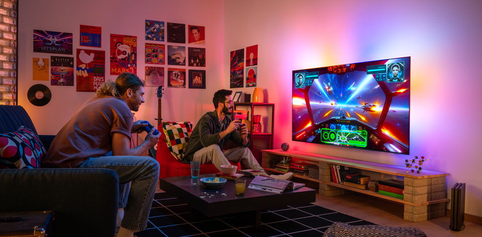 Den bedste spiloplevelse med Ambilight TV