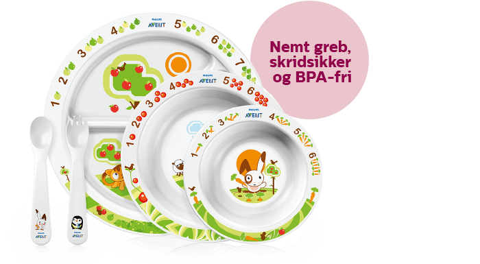 Philips Avent Toddler Mealtime-s&aelig;t med Easy-greb og BPA-fri