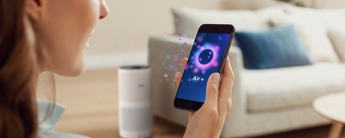 Air+-appen, din intelligente l&oslash;sning til ren luft